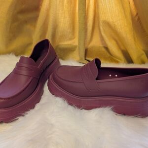 Women's Burgundy Loafers